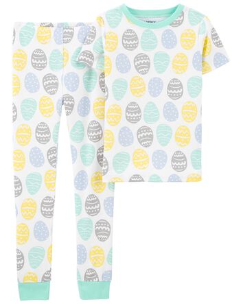 Carter/'s girl Christmas Top /& Bottom PJ Set Snowman 18m 24m